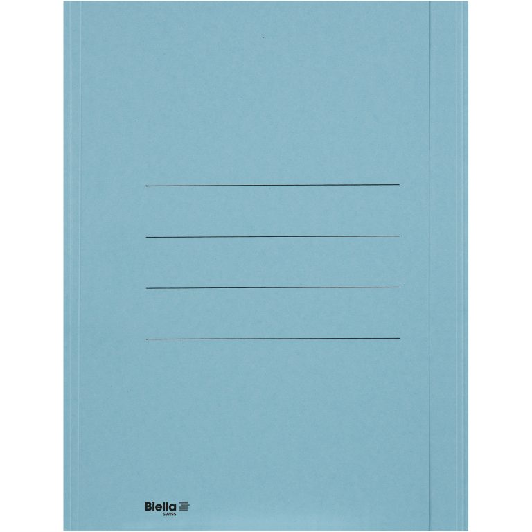 BIELLA Einlagemappe m. Klappe A4 25040105U blau 240g/m2 50 Stück