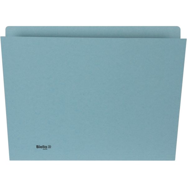 BIELLA Vertikalmappe A4 25543205U blau 320g 100 Stück