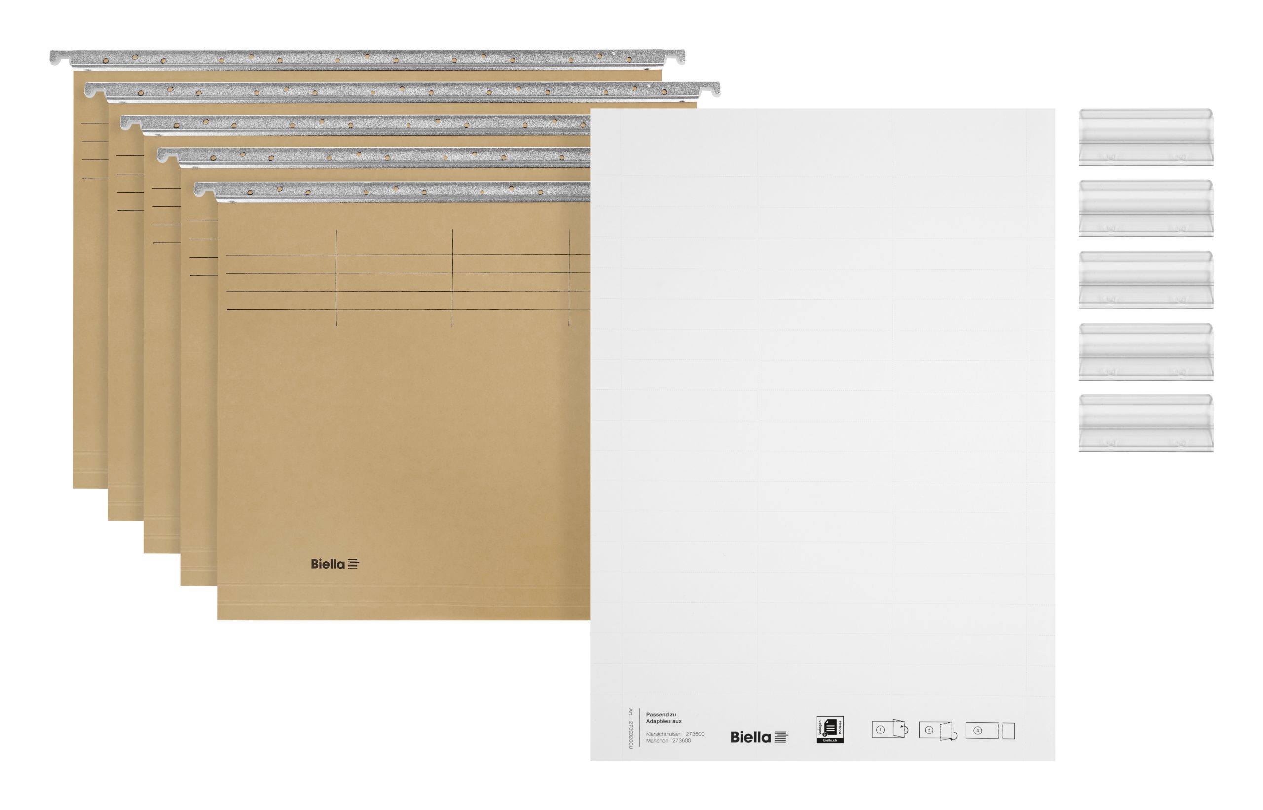 BIELLA-26945500U-7611365339907 BIELLA Hängemappen-Set A4 26945500U oliv 32x25cm 5 Stück – Hochwertig & günstig bei ShopDeca