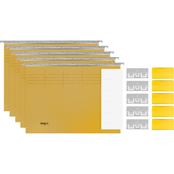BIELLA Hängemappen-Set A4 27145520U gelb 32x25cm 5 Stück