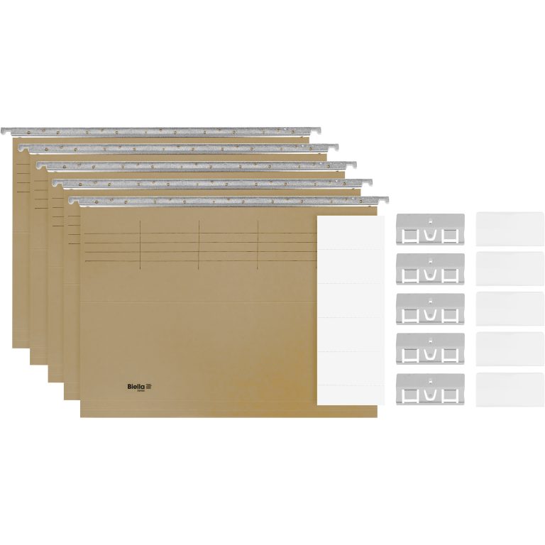 BIELLA Hängemappen-Set A4 27145525U beige 32x25cm 5 Stück
