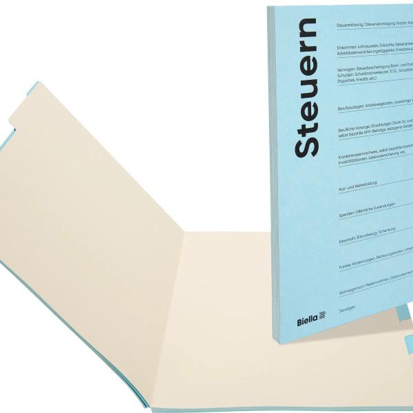 BIELLA Spezialmappe Steuern A4 326011290U deutsch 12 Fächer