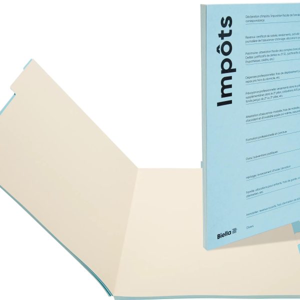 BIELLA Spezialmappe Steuern A4 326011291U französisch 12 Fächer