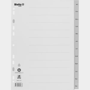 BIELLA Register PP A4 47141391U grau Jan-Déc FR