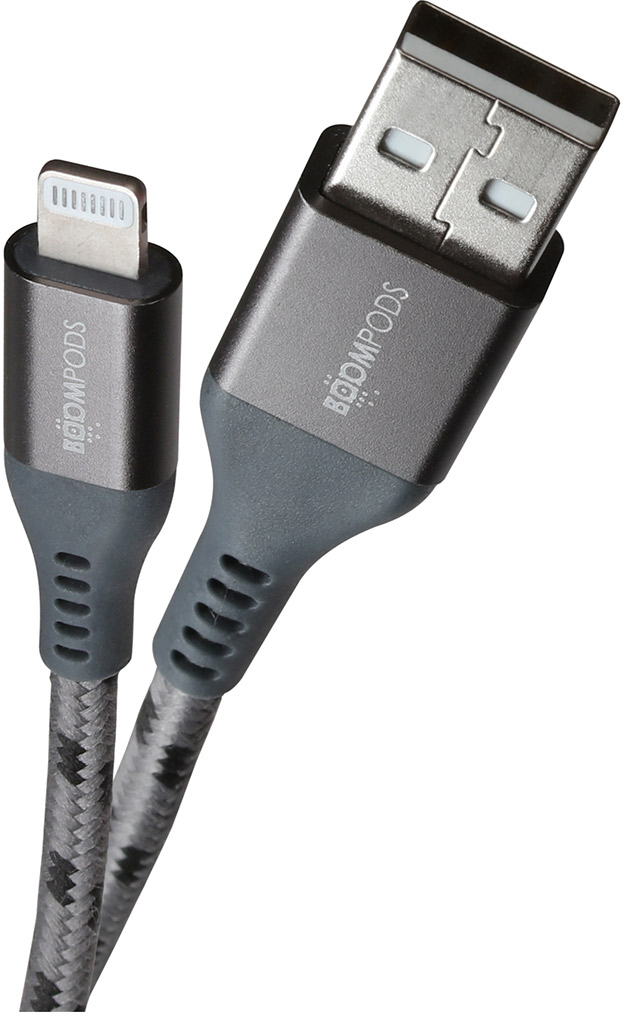 BOOMPODS-TCAAGR-5081304399057 BOOMPODS Tide USB- A-Lightning Cable TCAAGR 1.5m,graphite – Hochwertig & günstig bei ShopDeca