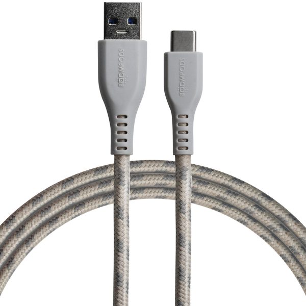 BOOMPODS Tide USB-A/C Cable TCACTI 1.5m,titanium