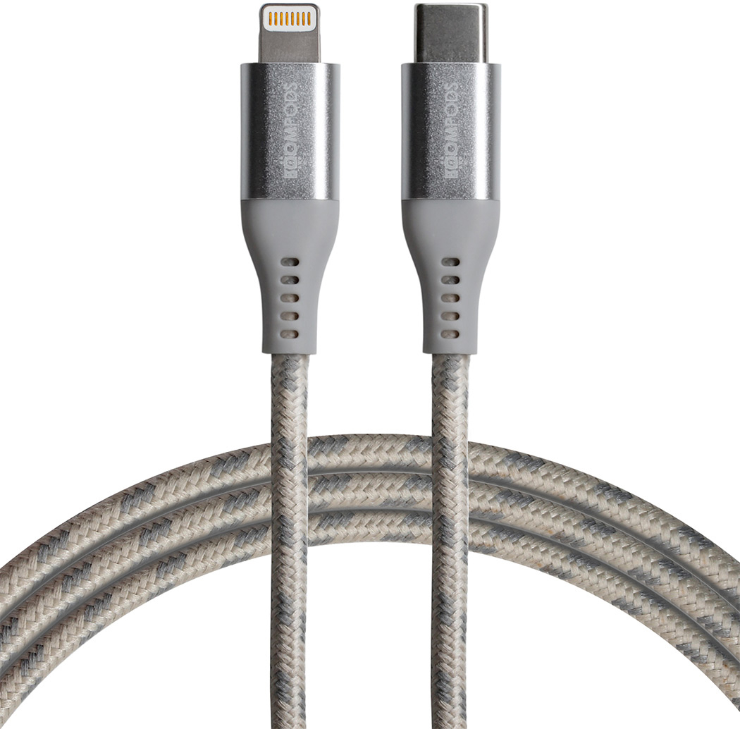 BOOMPODS-TCCATI-5081304399118 BOOMPODS Tide USB- C-Lightning Cable TCCATI 1.5m,titanium – Hochwertig & günstig bei ShopDeca