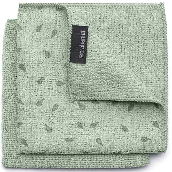 BRABANTIA Mikrofaser-Reinigungstuch 216282 Hellgrün 2 Stück