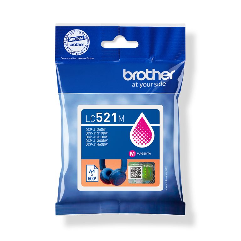BROTHER Tintenpatrone magenta LC-521M DCP-J1360DW 500 Seiten