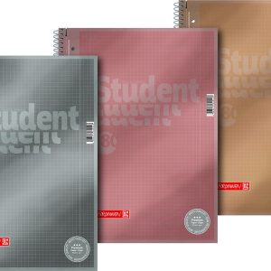 BRUNNEN Collegeblock Premium A4 106732895 5mm kariert ass. 80 Blatt