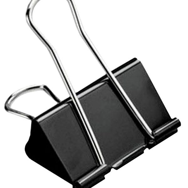 BÜROLINE Foldback-Klammer 19mm 112220 schwarz