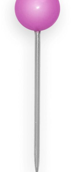 BÜROLINE Landkartennadeln 4x20mm 115081 rosa 100 Stück