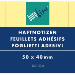BÜROLINE Haftnotizen 50x40mm 133030 gelb 3x100 Blatt