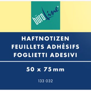 BÜROLINE Haftnotizen 51x76mm 133032 gelb 100 Blatt