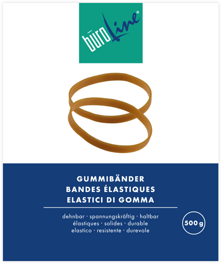 BUEROLINE-155410-7612532016485 BÜROLINE Gummibänder 30x1,3mm 155410 braun, ø 20mm 500g – Hochwertig & günstig bei ShopDeca