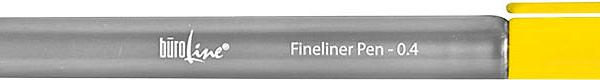 BÜROLINE Fineliner Clip 0,4mm 223082 gelb