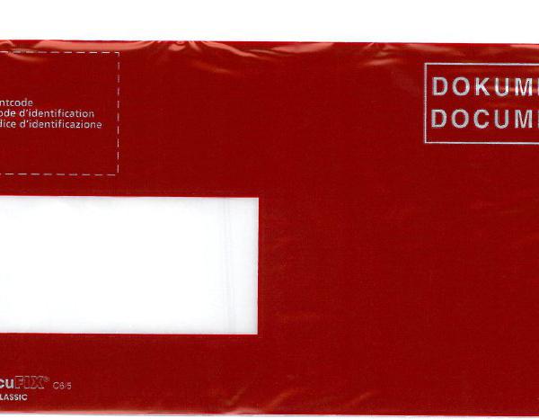 BÜROLINE Dokumententasche D/F C6/5 306249 rot 250 Stück