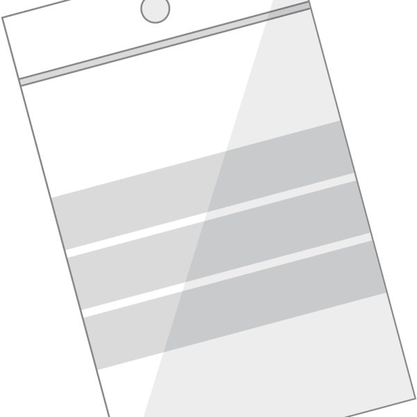 BÜROLINE Pressverschl. Beutel 75×90mm 422302 transp. 100 Stck.