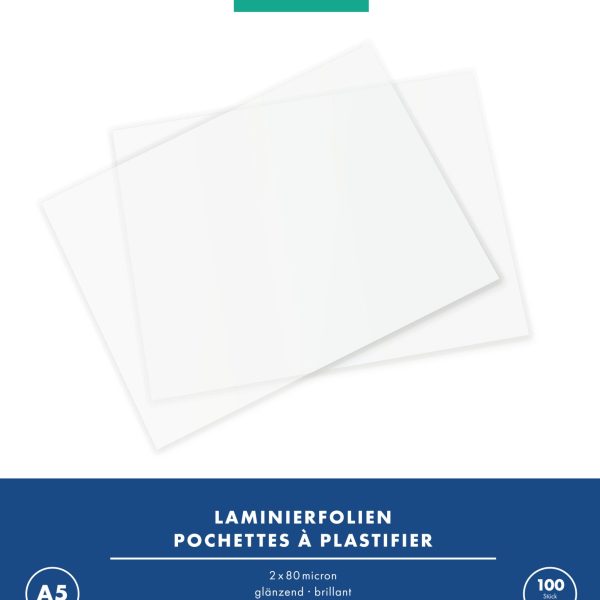 BÜROLINE Laminiertasche A5 47130000 glanz, 80my 100 Stück
