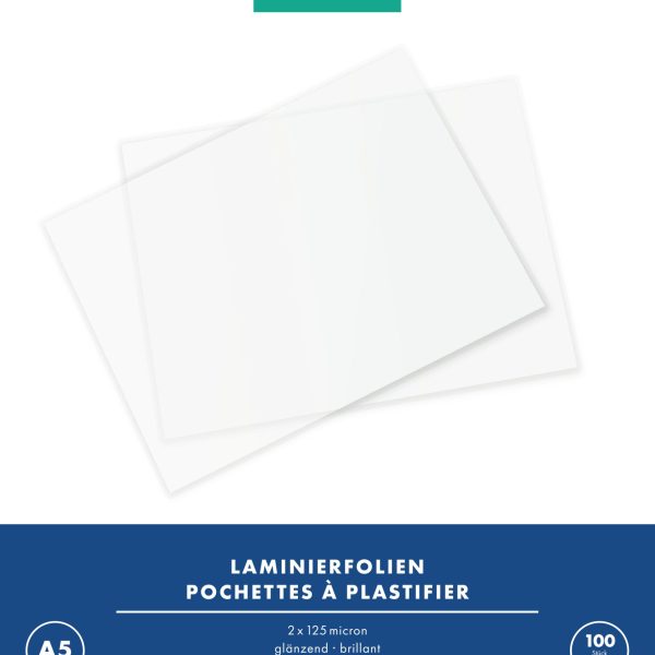 BÜROLINE Laminiertasche A5 47140000 glanz, 125my 100 Stück
