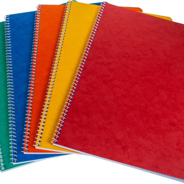 BÜROLINE Spiralheft ass. 17,5x22cm 540252 liniert,8mm, 80g 48 Blatt