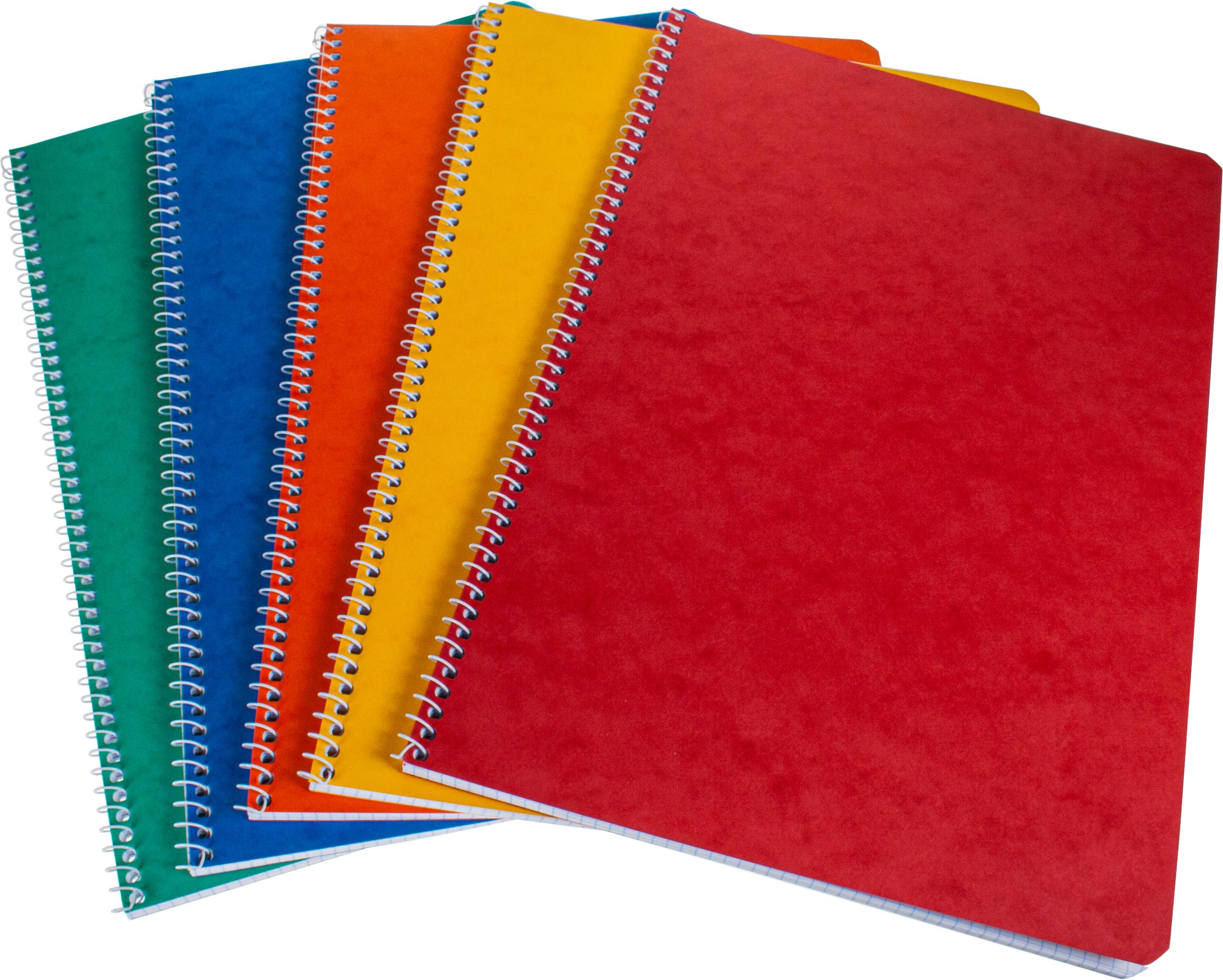 BUEROLINE-540252-7612532014382 BÜROLINE Spiralheft ass. 17,5x22cm 540252 liniert,8mm, 80g 48 Blatt – Hochwertig & günstig bei ShopDeca