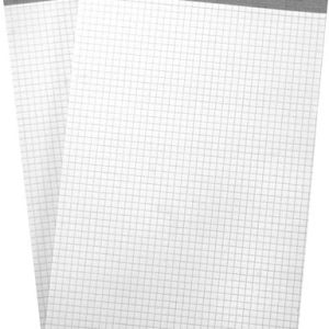BÜROLINE Büroblock weiss A5 572002 kariert,4mm, 65g 2x100 Blatt