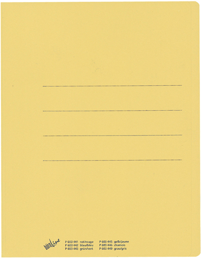 BUEROLINE-603445-7612532000224 BÜROLINE Einlagemappe Recycling A4 603445 gelb 240g/m2 100 Stück – Hochwertig & günstig bei ShopDeca