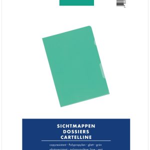 BÜROLINE Sichtmappen A4 620063 grün 10 Stück