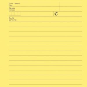 BÜROLINE Telefonblock D/F/I A5 725265 65g, gelb 80 Blatt