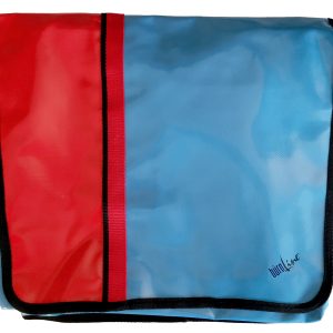 BÜROLINE Umhängetasche 38x35x10cm 900680 blau/rot