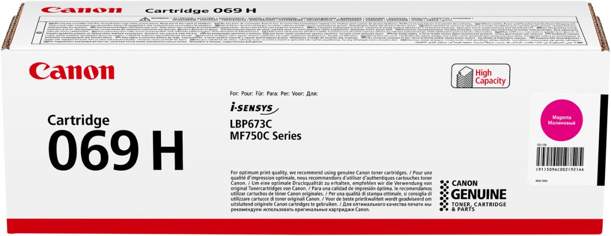 CANON Toner-Modul 069H magenta 5096C002 LBP673CDW 5500 Seiten – Hochwertig & günstig bei ShopDeca