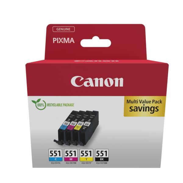 CANON Multipack Tinte BKCMY CLI-551PACK PIXMA iP7250 7ml