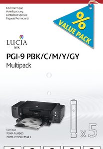 CANON Multipack Tinte PBK/CMY/GY PGI-9MULTI C PIXMA Pro9500 5 Stück