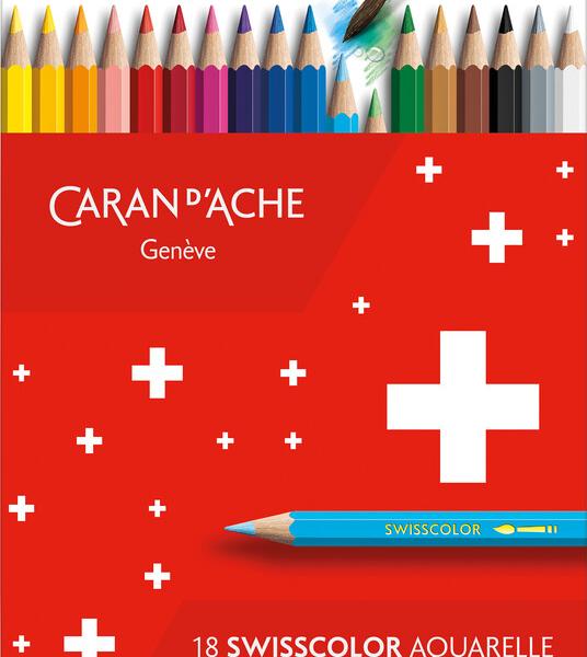 CARAN D'ACHE Farbstifte Swisscolor 1285.818 assortiert 18 Stück