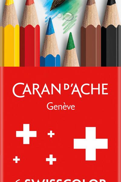 CARAN D'ACHE Farbstifte Swisscolor Mini 1286.806 assortiert 6 Stück