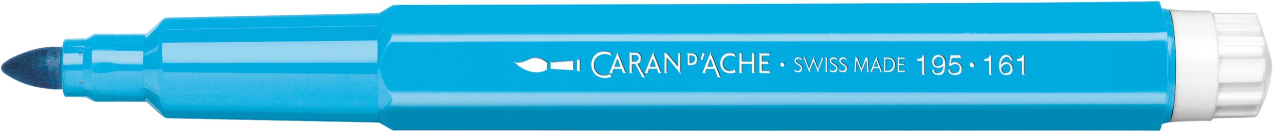 CARAN-DACHE-195.161-7610186340956 CARAN D'ACHE Fasermalstift Fancolor Maxi 195.161 hellblau – Hochwertig & günstig bei ShopDeca