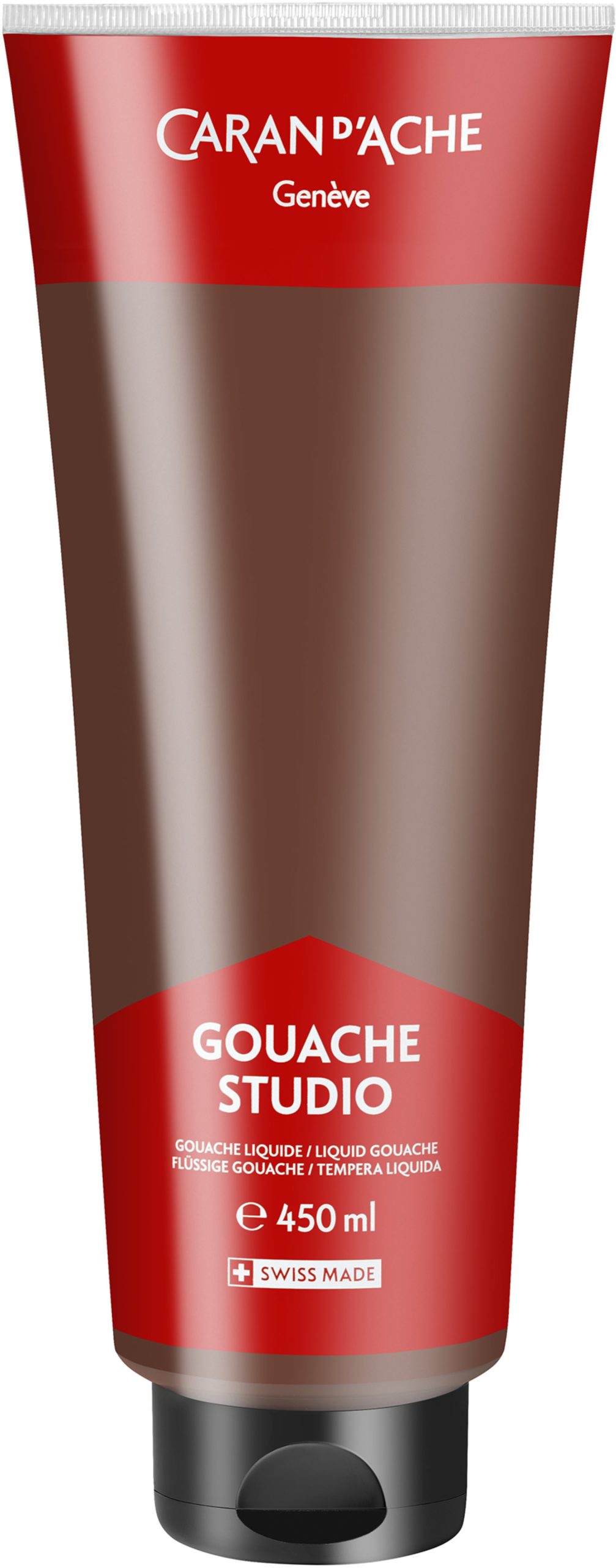 CARAN-DACHE-2340.069-7630002358187 CARAN D'ACHE Deckfarbe Gouache 450ml 2340.069 siena gebrannt, Studio – Hochwertig & günstig bei ShopDeca