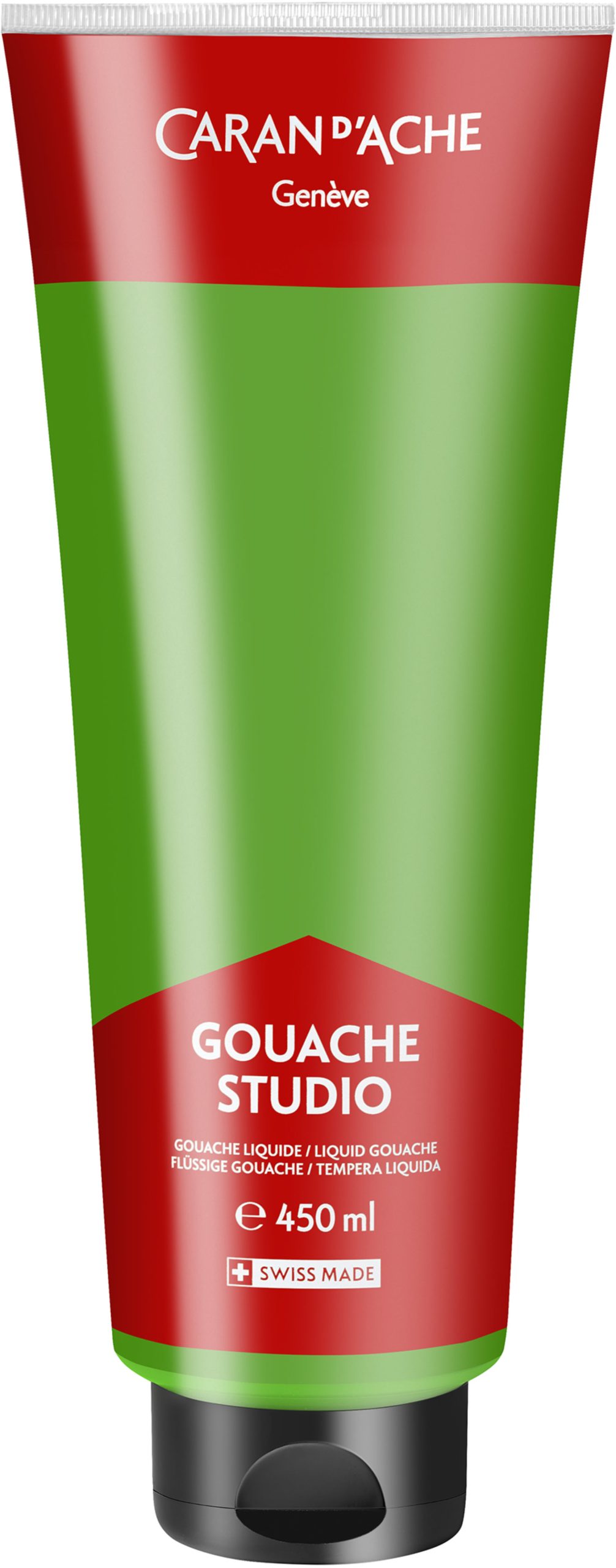 CARAN-DACHE-2340.720-7630002358309 CARAN D'ACHE Deckfarbe Gouache 450ml 2340.720 brillantgrün, Studio – Hochwertig & günstig bei ShopDeca