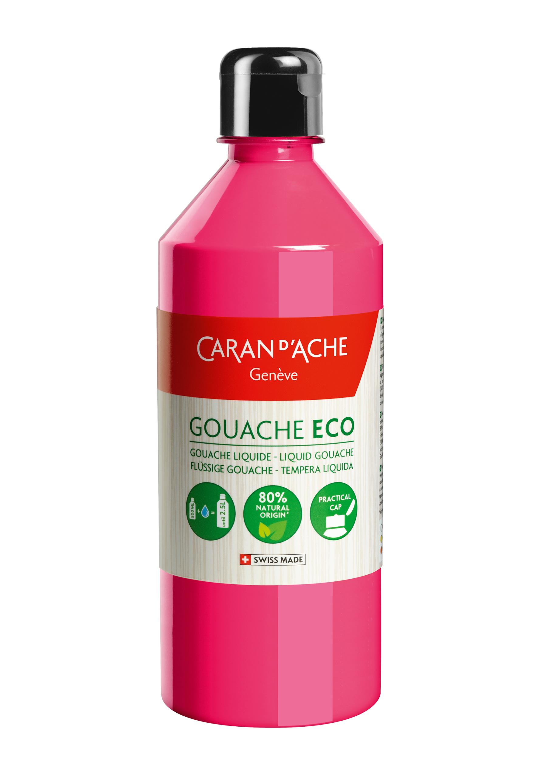 CARAN-DACHE-2371.090-7630002334785 CARAN D'ACHE Deckfarbe Gouache Eco 500ml 2371.090 pink fluo flüssig – Hochwertig & günstig bei ShopDeca