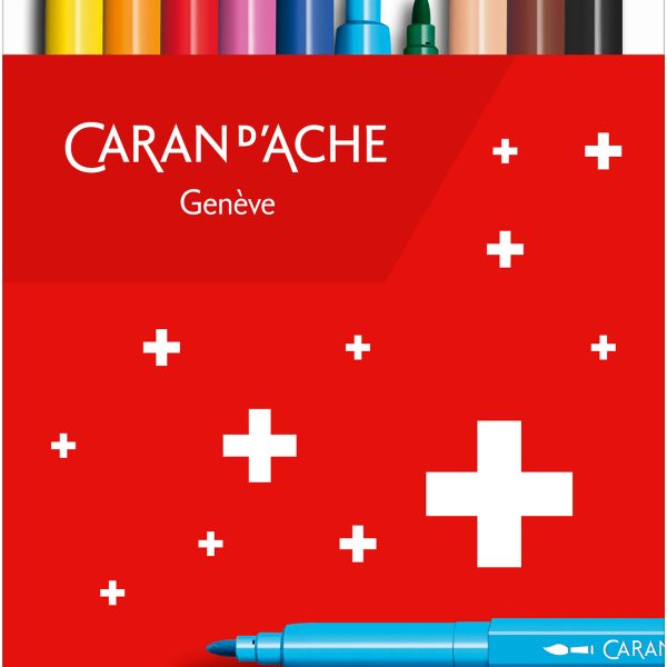 CARAN D'ACHE Fasermaler Swisscolor 285.41 10 Stück