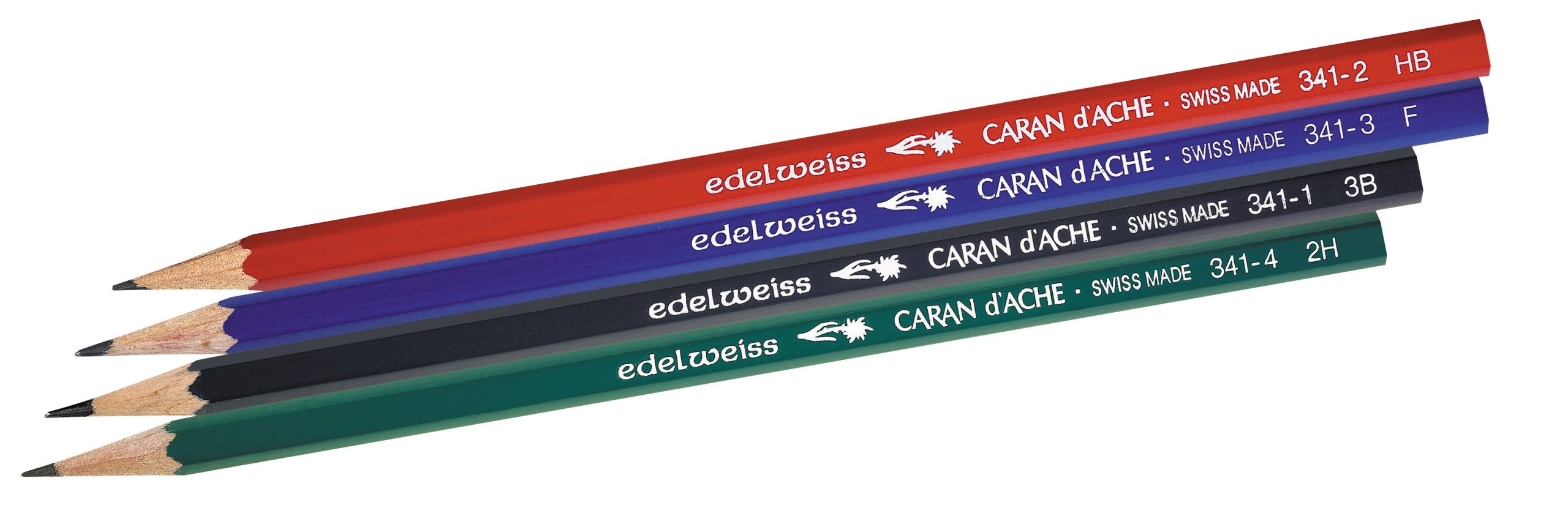 CARAN-DACHE-341.373-7610186433733 CARAN D'ACHE Bleistift 341 F 341.373 blau, 4 Stück – Hochwertig & günstig bei ShopDeca