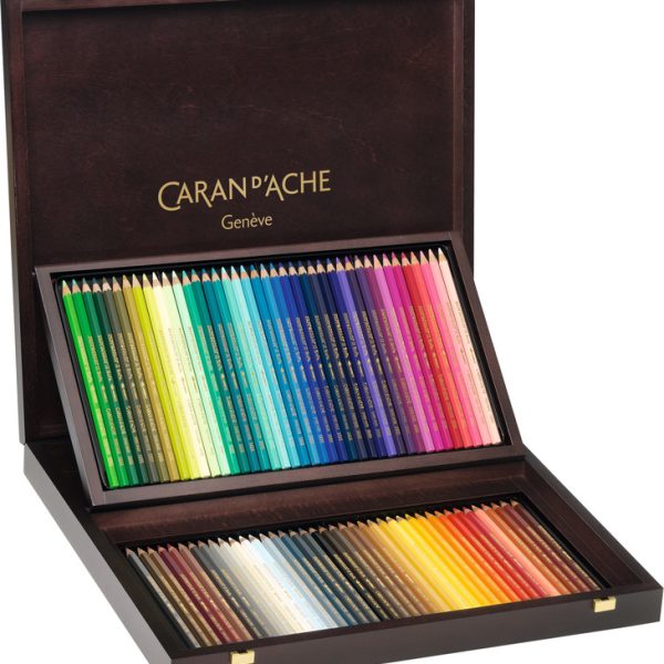 CARAN D'ACHE Farbstifte Supracolor 3,8mm 3888.480 ass. in Holzschachtel 80 Stück