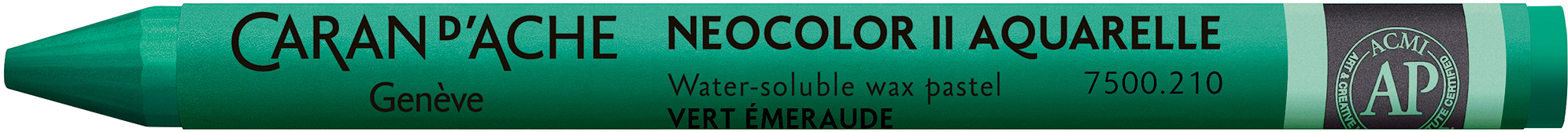 CARAN-DACHE-7500.210-7610186272134 CARAN D'ACHE Wachsmalkreide Neocolor II 7500.210 smaragtgrün – Hochwertig & günstig bei ShopDeca