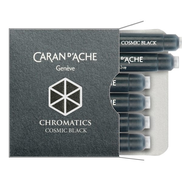 CARAN D'ACHE Tintenpatrone 8021.009 Cosmic Black 6 Stück