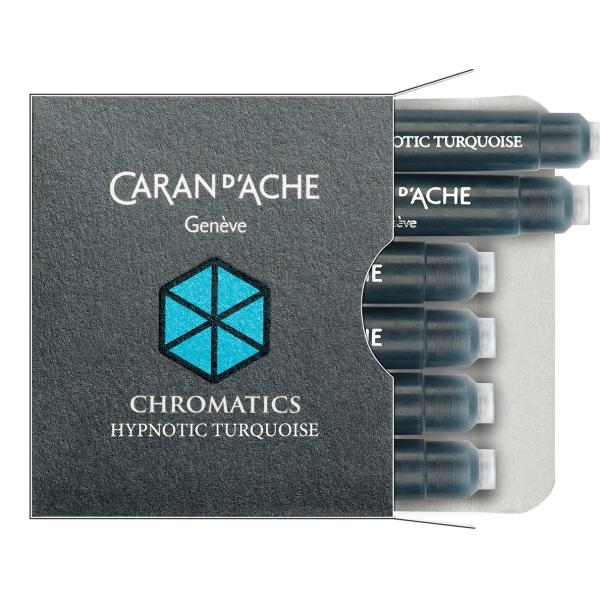 CARAN D'ACHE Tintenpatrone 8021.191 Hypnotic Turquoise 6 Stück