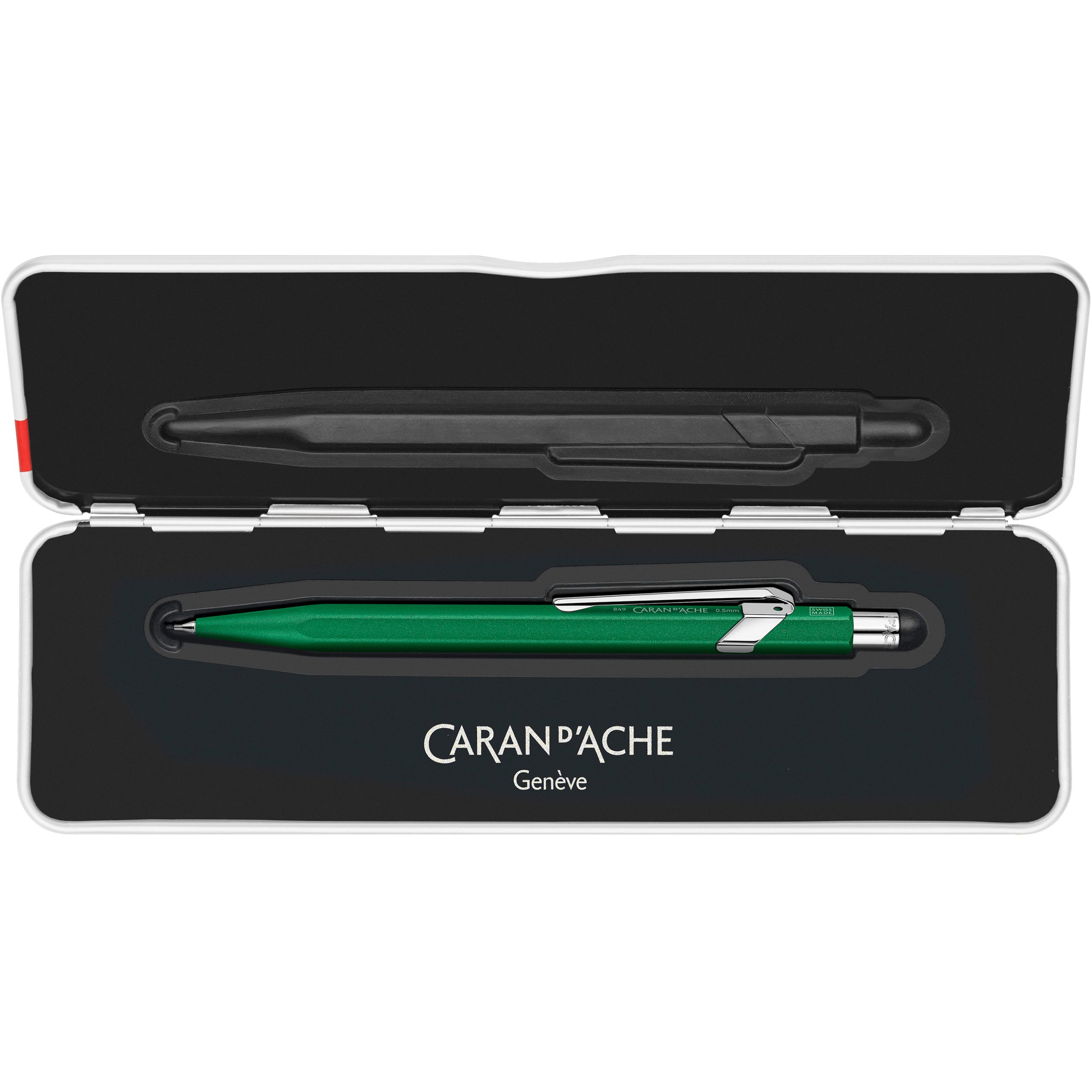 CARAN-DACHE-844.734-7630002359627 CARAN D'ACHE Minenhalter 849 Colormat-X 844.734 grün, Slimpack – Hochwertig & günstig bei ShopDeca