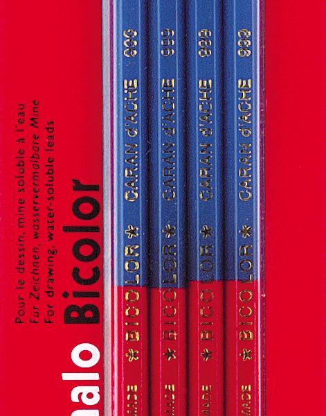 CARAN D'ACHE Farbstifte Prismalo 3mm 999.304 bicolor FSC 4 Stück