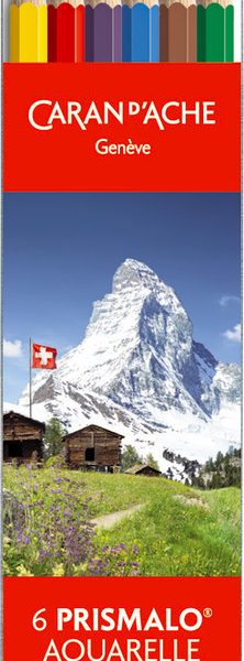 CARAN D'ACHE Farbstifte Prismalo 3mm 999.306 assortiert 6 Stück