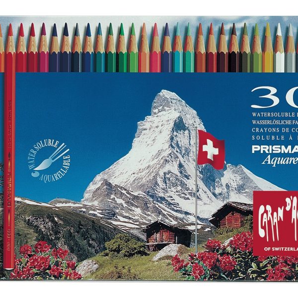 CARAN D'ACHE Farbstifte Prismalo 3mm 999.330 ass. in Metallsch. 30 Stück